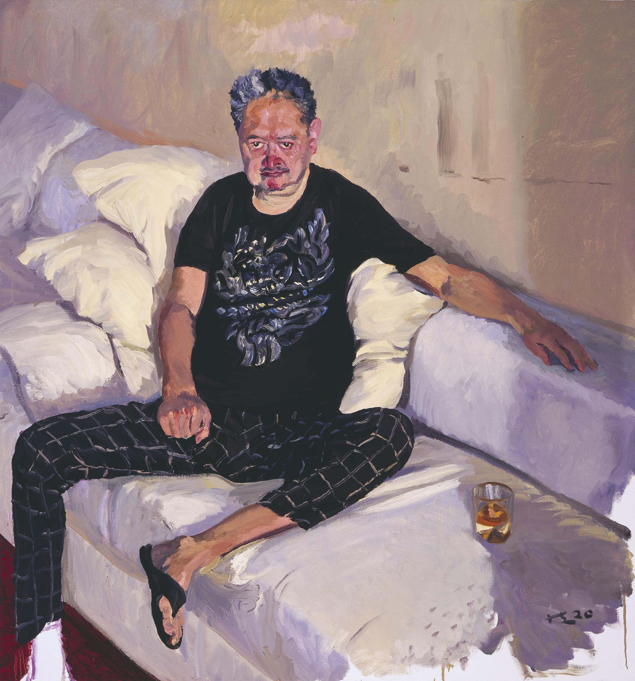 刘小东,《大元子》,2020,布面油画,150×140 cm.图片由艺术家提供