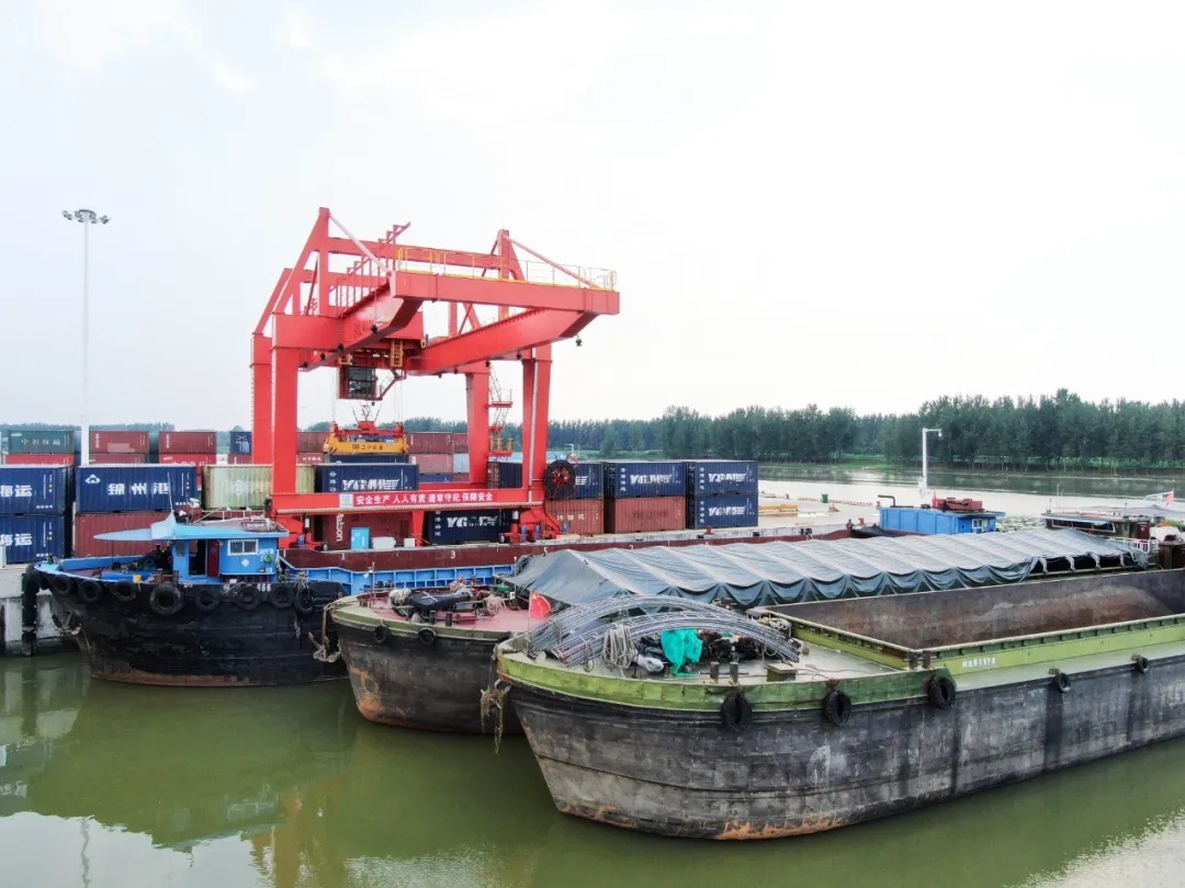 周口内河大港春潮澎湃