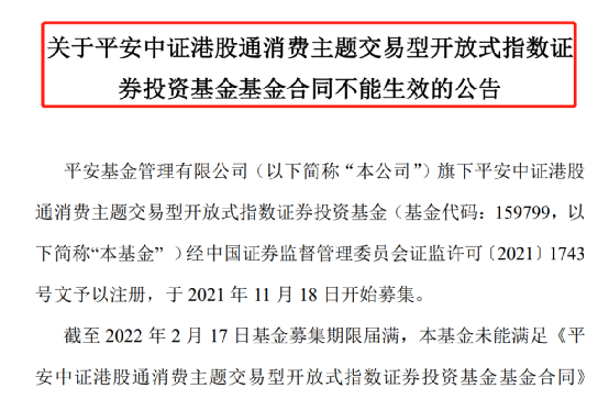 “刚刚 又一只基金发行失败！