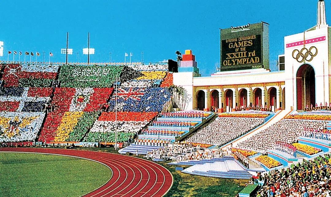 1984年,第23届美国洛杉矶奥运会体育场.