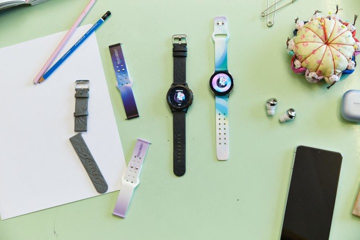 ▲采用水果行业回收材料制成的 Galaxy Watch 4 可持续表带