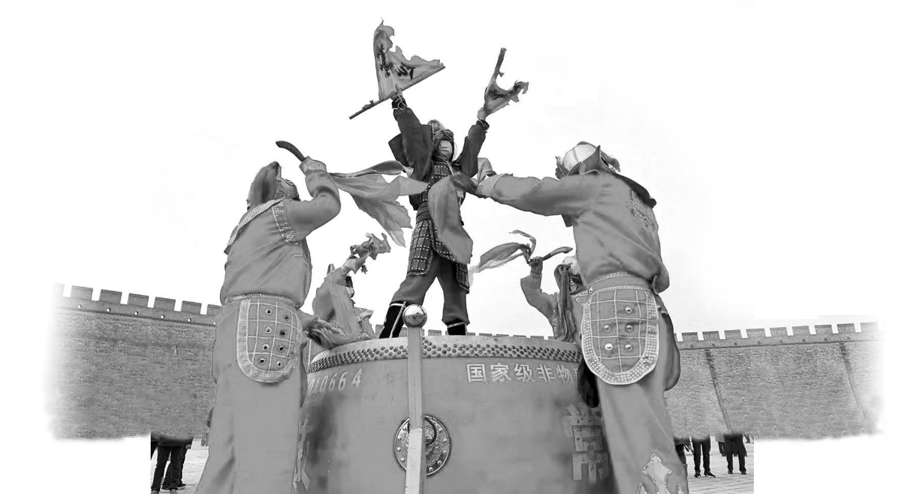 战鼓旗鼓对鼓背灯挎鼓石家庄非遗里的花式鼓技有多炫