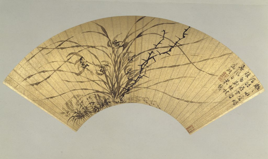 明 文徵明《兰花图》(图片来源:故宫博物院)