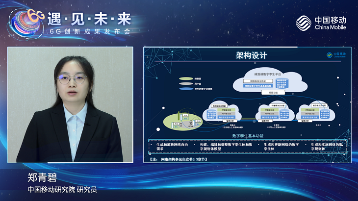 中国移动研究院郑青碧：“三体”“五态”“双闭环”，基于数字孪生网络的6G无线网络自治