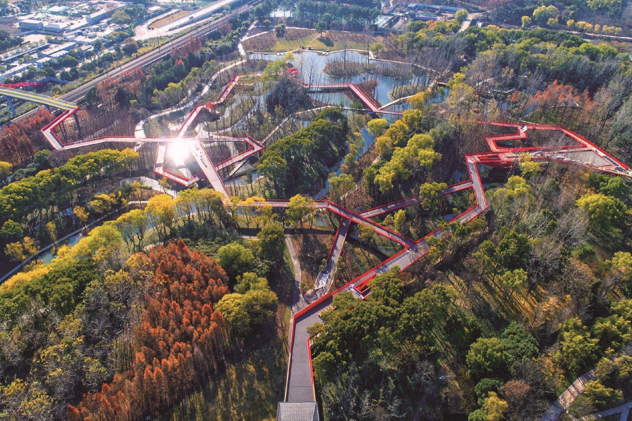 西南湖空中廊道绿道