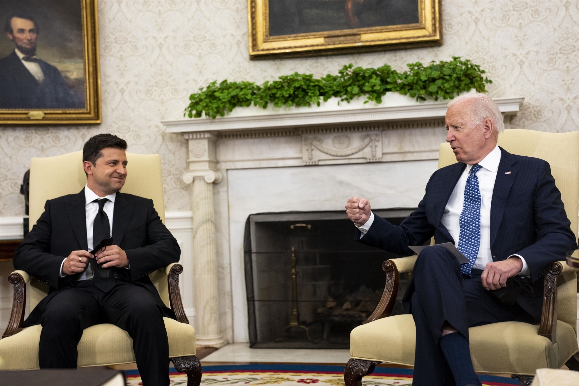 　　2021年9月1日，美国总统拜登会见到访的乌克兰总统泽连斯基。