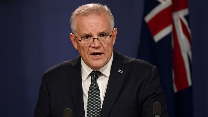 澳媒澳大利亚总理莫里森新冠检测呈阳性