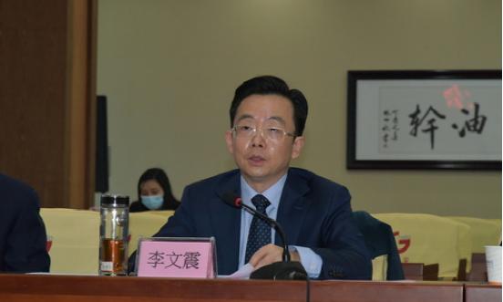 图:荆门市委常委,副市长李文震致辞