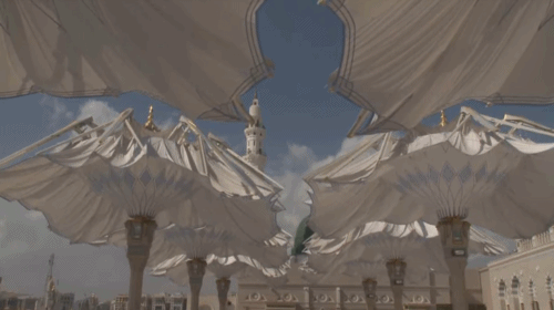 德国设计的迪拜遮阳伞广场