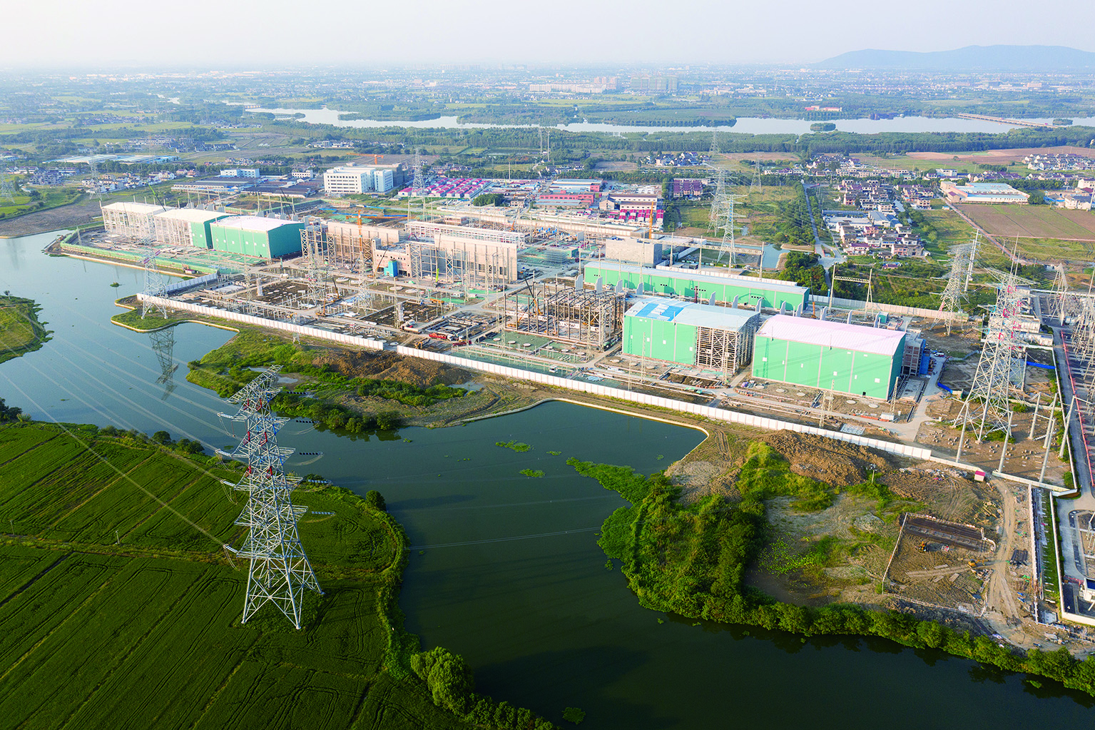 白鹤滩—江苏±800千伏特高压直流输电工程虞城换流站工程稳步推进 董