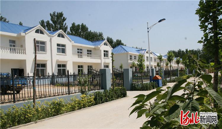 美丽乡村绿化,图为永清县董家务新村街景.