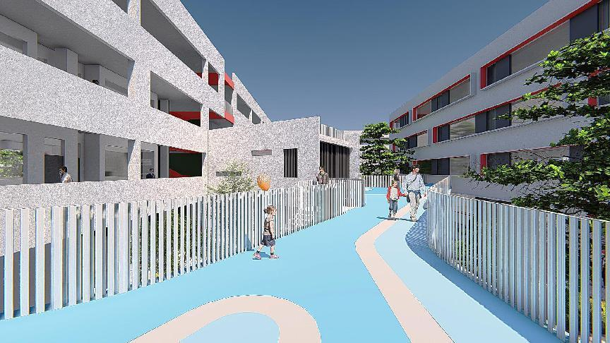 二层连廊效果图