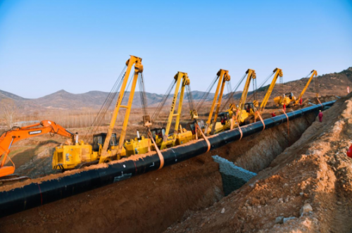 中俄东线天然气管道山东段施工现场.摄影:李红梅