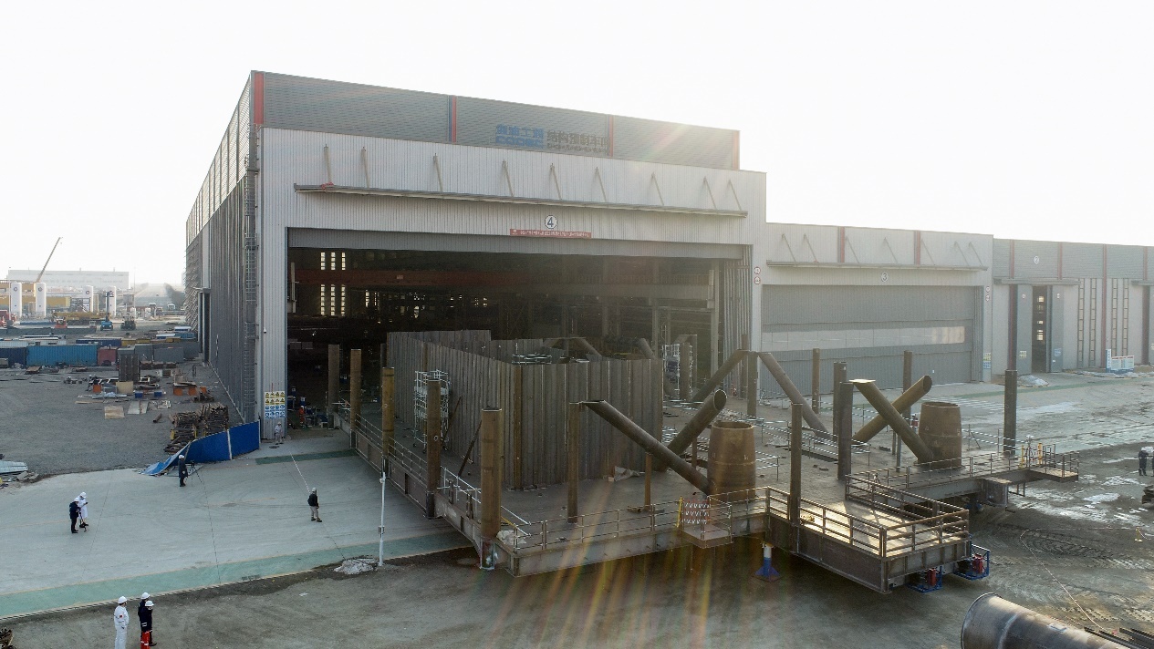 中海油渤中29-6开发项目首层甲板出片