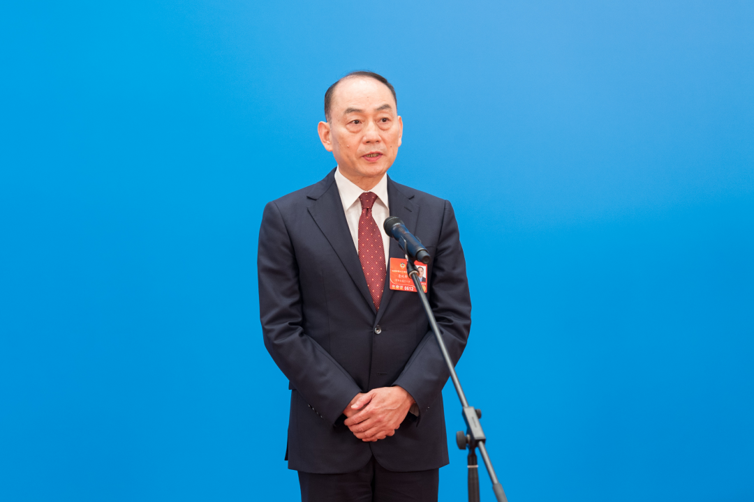 全国政协委员,中联重科股份有限公司党委书记,董事长詹纯新 (王达 摄)