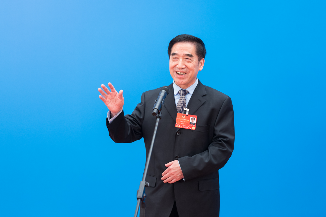 全国政协委员,中国林业科学研究院首席专家杨忠岐 (王达 摄)