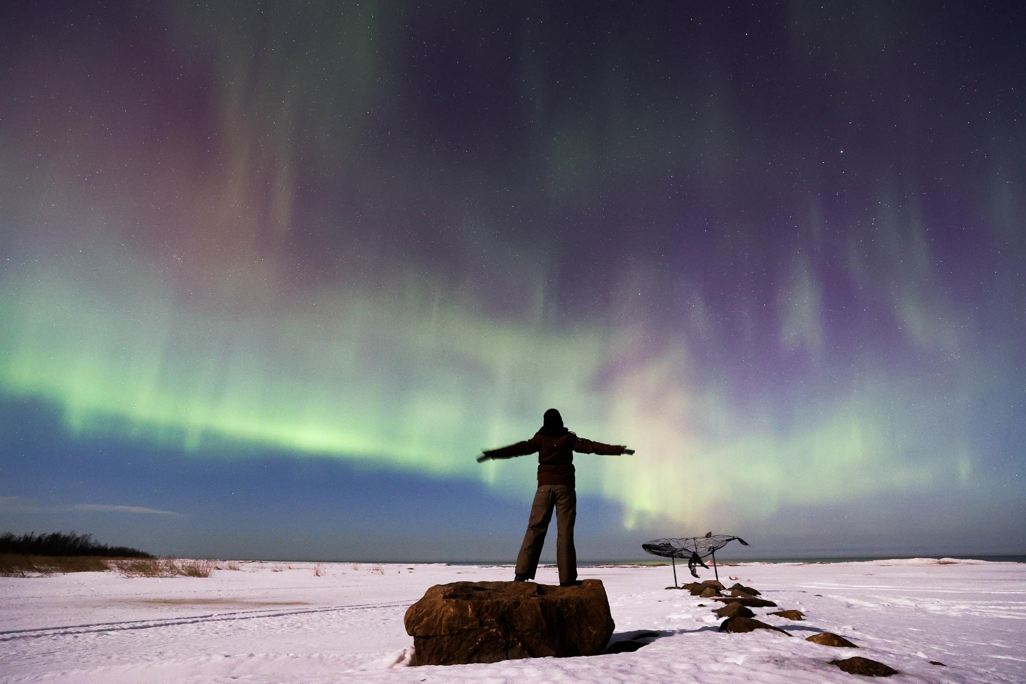 俄罗斯列宁格勒现绚烂极光
