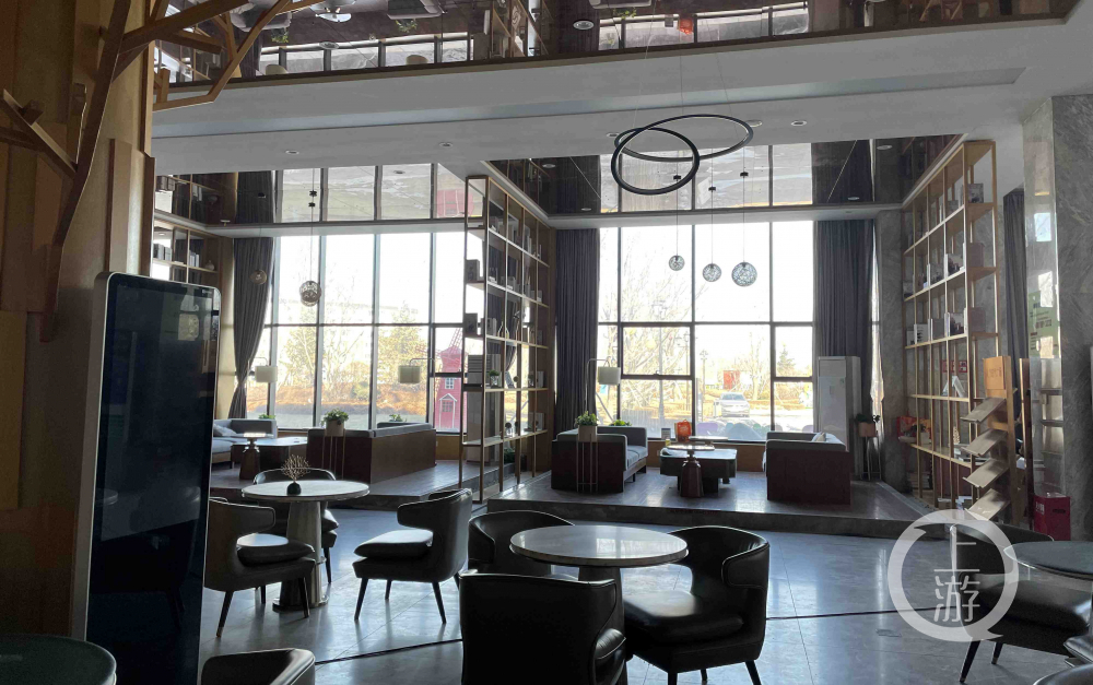 ▲哈爾濱恆大項目售樓處空無一人。攝影/上游新聞記者 張瑩