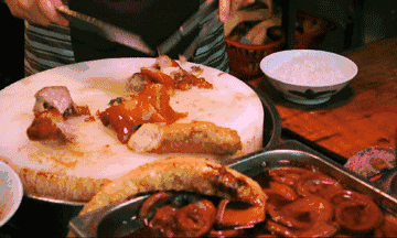 △简单快乐的猪脚饭。