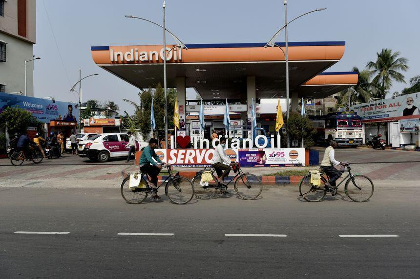 印度加油站 资料图