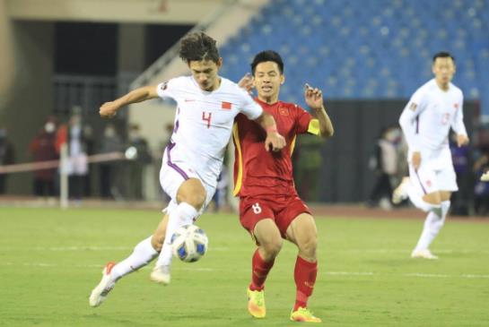卡塔尔世预赛亚洲区12强赛小组赛，国足客场1：3不敌越南国家队。图源：新华社