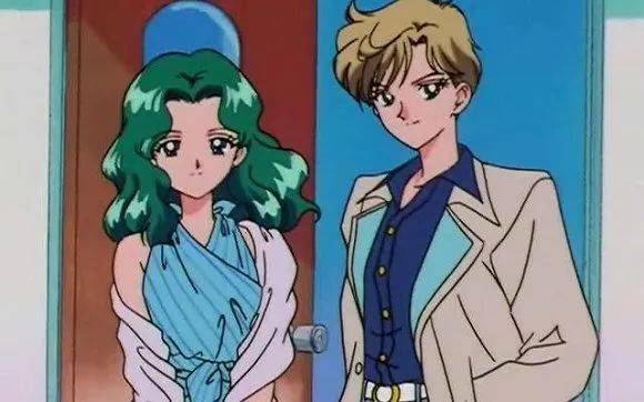 《美少女戰士》劇照：天王遙和海王滿