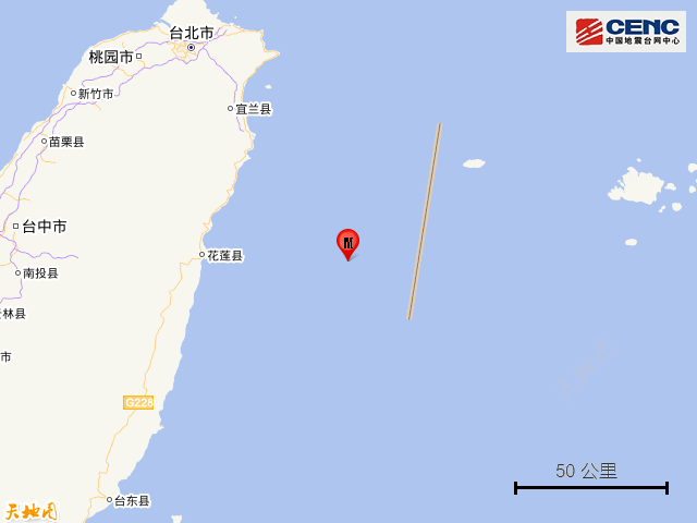 台湾花莲县海域发生4 7级地震 地震 台湾省 花莲县 新浪新闻