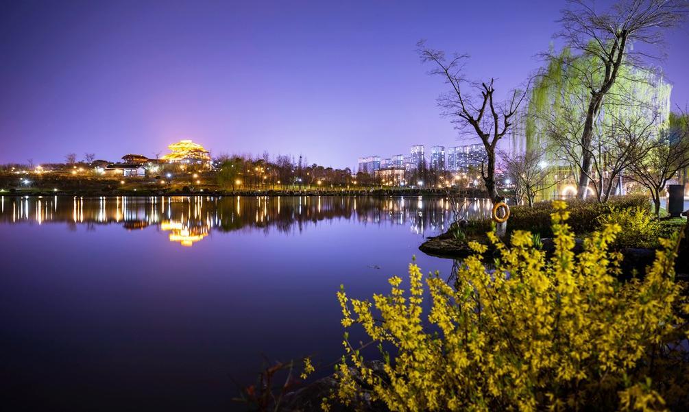 觅春江苏徐州三月桃花岛美景靓如画