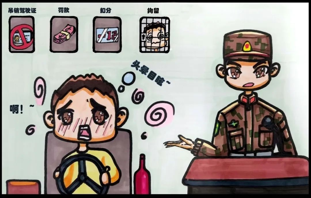 廉洁课堂丨预防酒驾醉驾警示教育漫画之二——算清"四种成本"