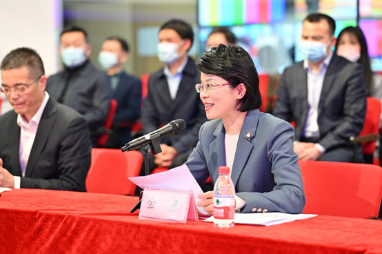 图:宁波市委常委,宣传部部长金彦致辞