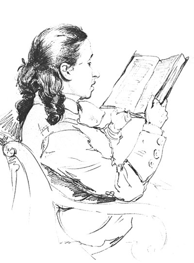     画家伊里亚·叶菲莫维奇·列宾的人物速写。资料图片