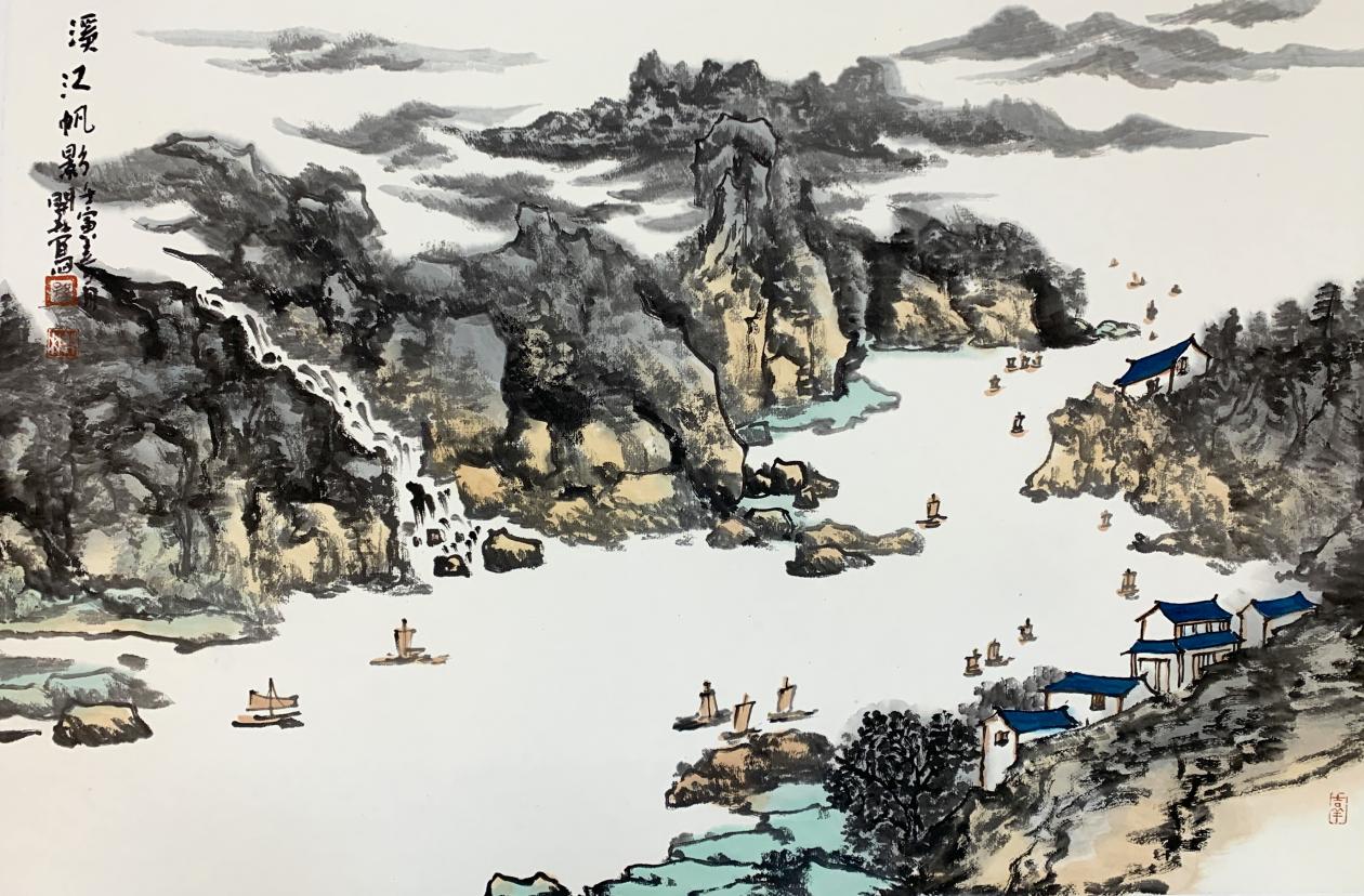 孙开林画家中国心意象山水画巨擘