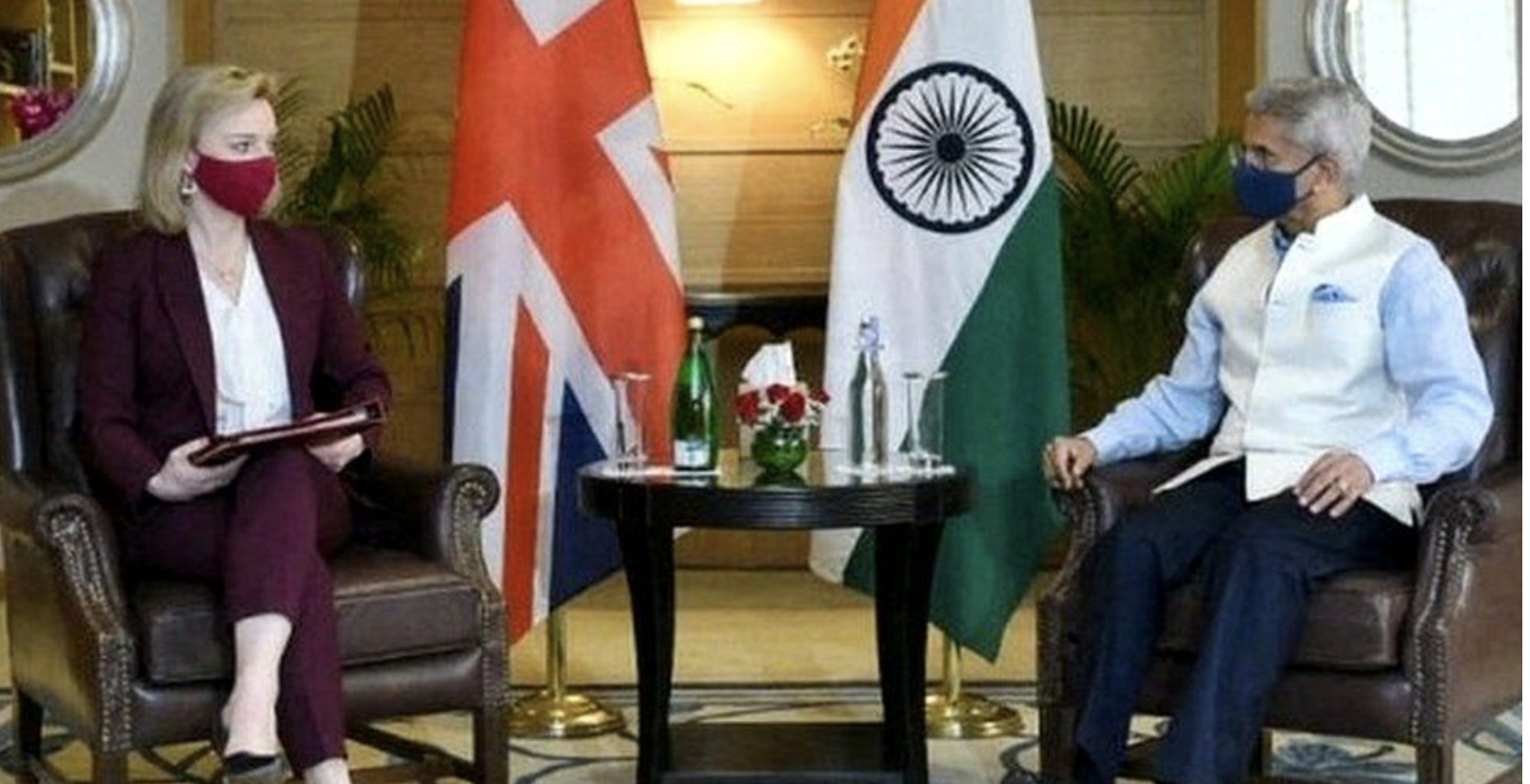 ↑特拉斯訪問印度
