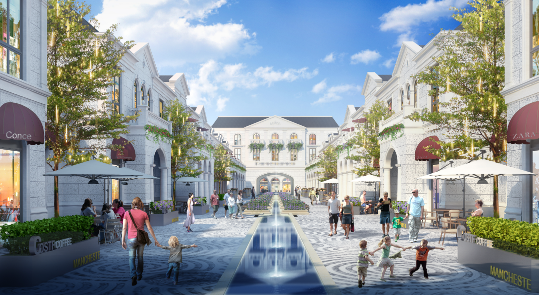 美好生活商业街区内景效果图