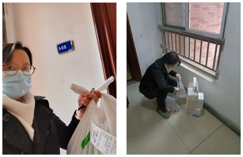 4月1日,上海浦西封控后,王兴旺老师所在小区全体人员做核酸检测