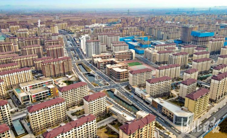 2022年3月22日拍摄的雄安新区容东片区.