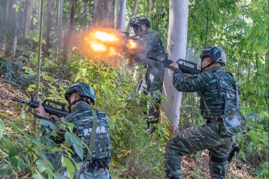 高清大图丨直击武警特战队员反恐综合演练
