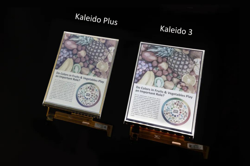 E Ink发布新一代Kaleido 3彩色印刷电子纸：16灰阶/4096色