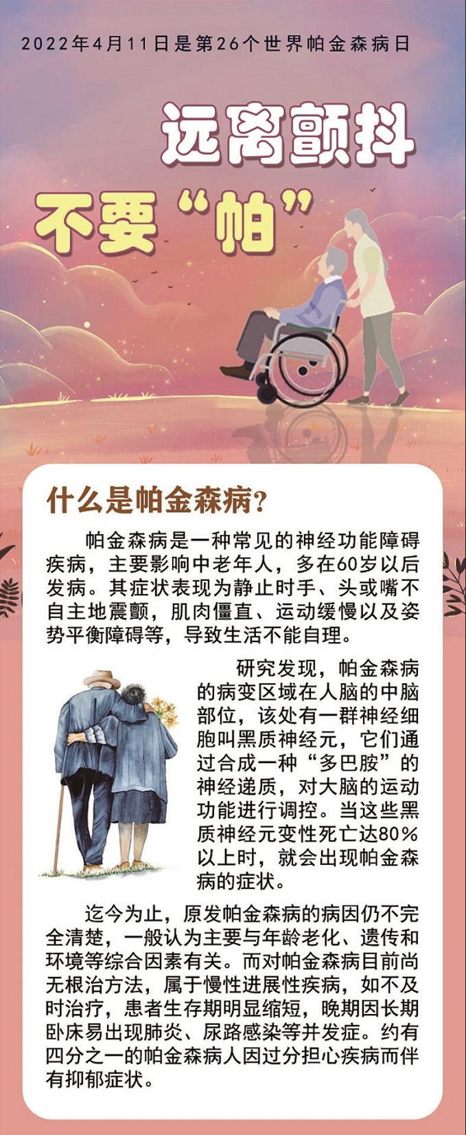 世界帕金森病日丨一图读懂远离颤抖不要帕