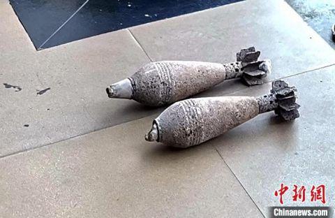 82毫米迫击炮弹. 张圣林 摄