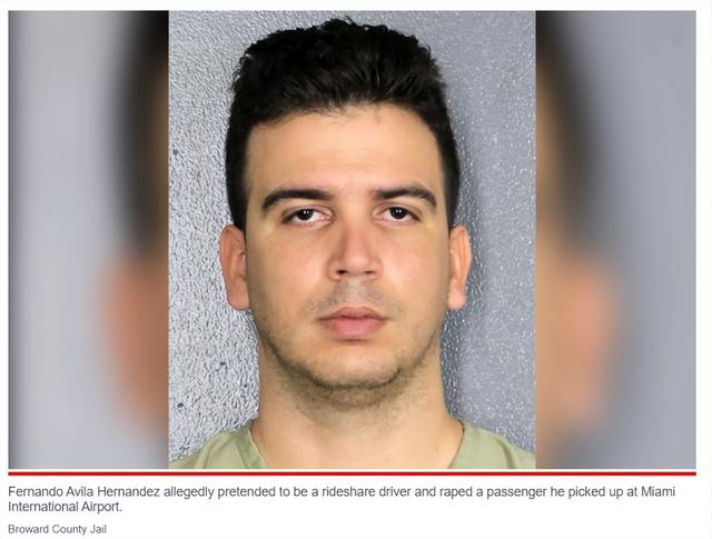 美国佛罗里达一男子冒充网约车司机,涉嫌强奸乘客被捕