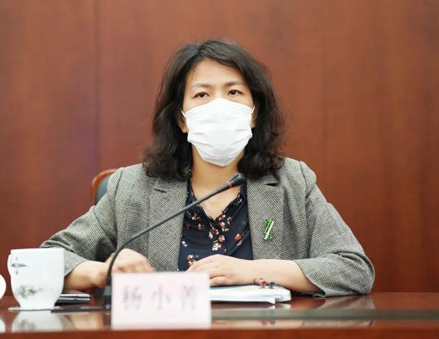 杨小菁向连续奋战在抗疫各条战线上的一线工作人员表示慰问,重点就