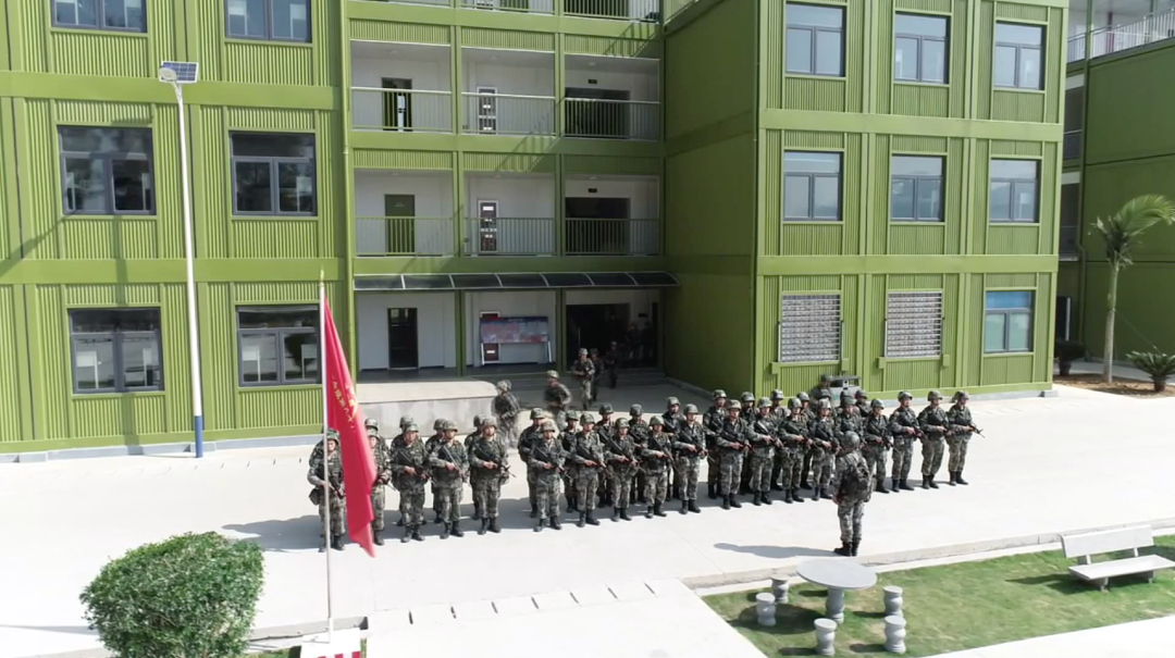 部队拆装式营房投入使用4个人30分钟内即可完成安装