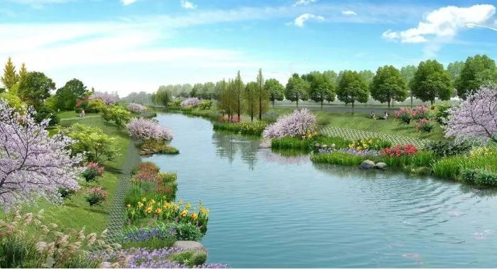 石首中心城区水环境综合治理项目效果图&nbsp; 资料图片