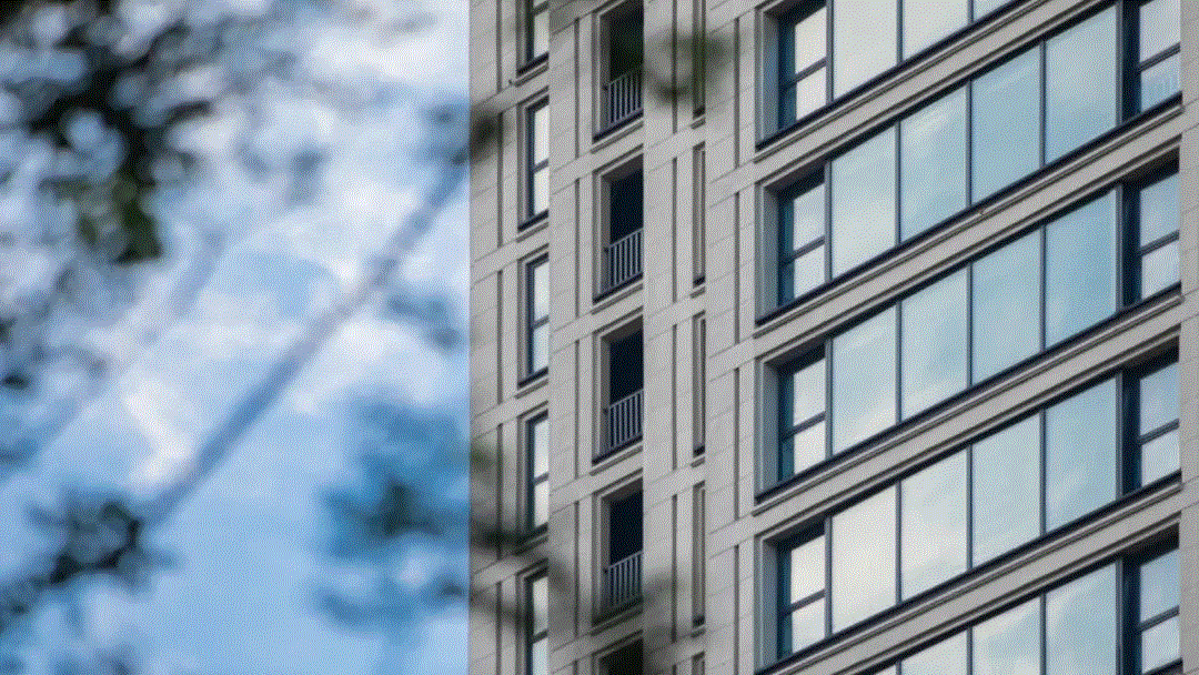 楊柳郡超高顏值的玻璃幕牆