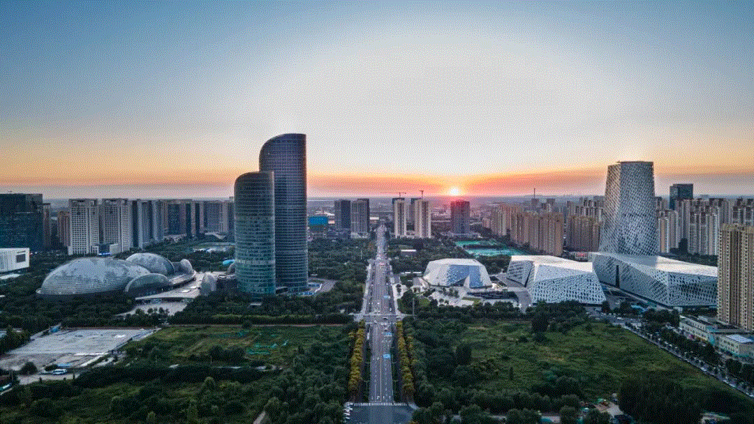 西部新城中軸線實景