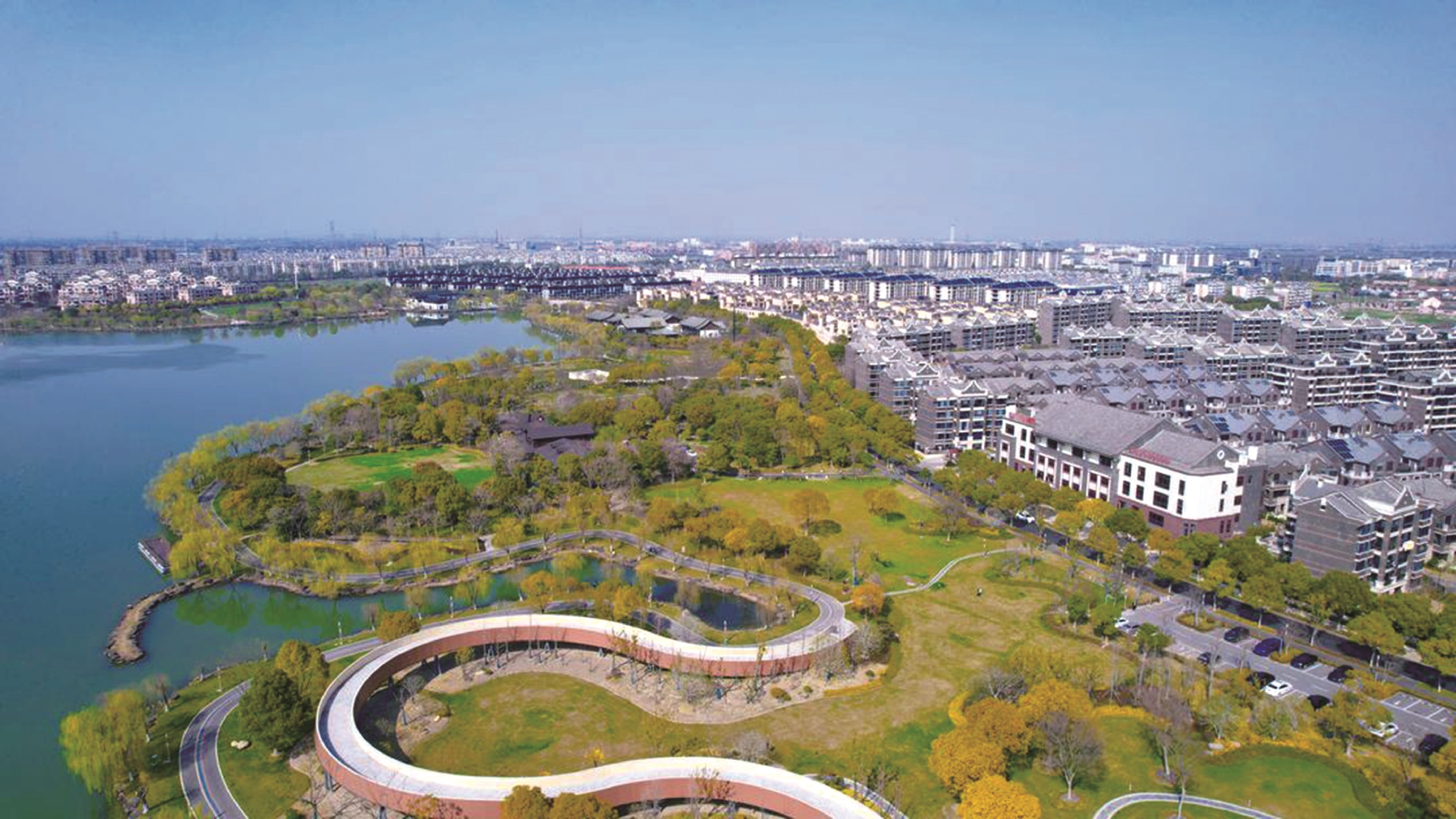 湘家荡环湖景区更靓了