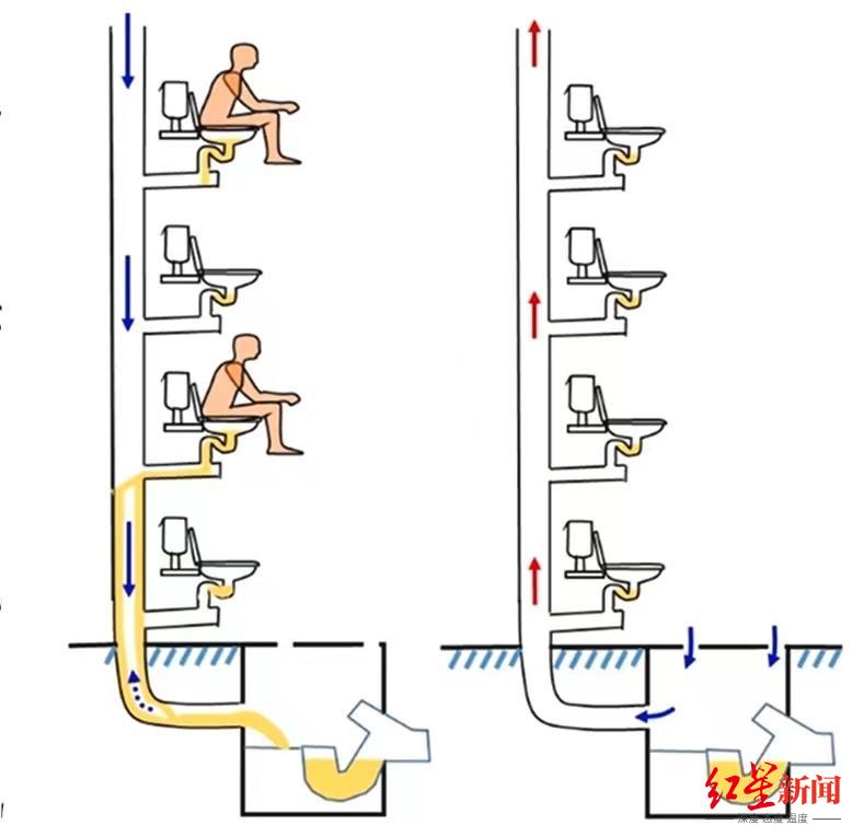 ▲污水排放产生气溶胶，烟囱效应引起气流垂直向上输送气溶胶 图据论文