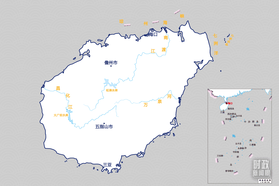 △4月10日至13日考察点示意图