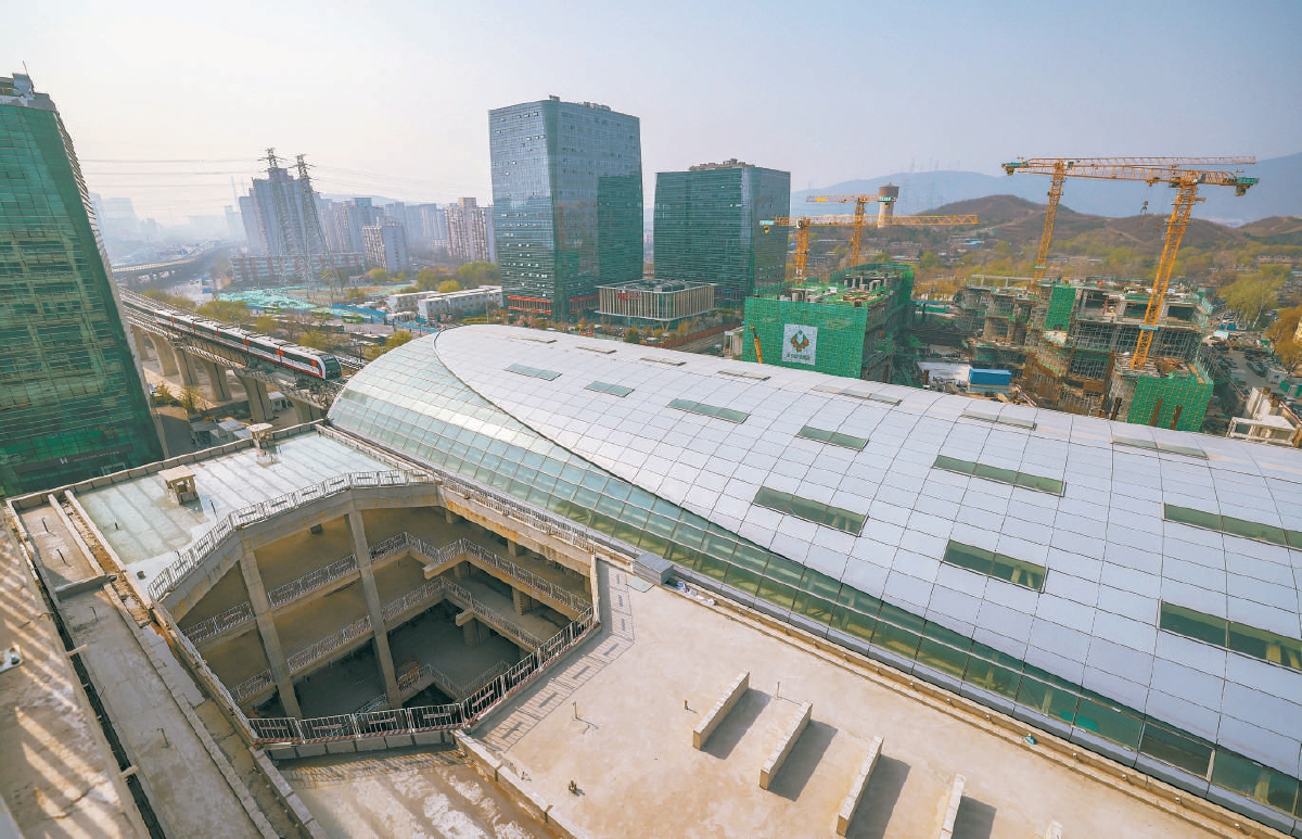 苹果园交通枢纽初现